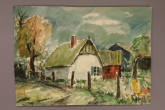 herbert lange (1920-2001) Fuhlendorf,  1972, Aquarell,  51 x 73 cm