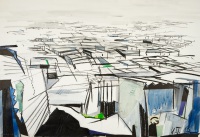 ursula-slum-II-kohle-collage-70-x-100-cm