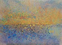 Ulrich Reimkasten, Lichtform 2, Amphibolin auf Leinwand, 2020, 130 x 95 cm